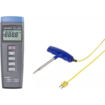 VOLTCRAFT K101 + TP 301 temperatūros matavimo prietaisas -200 iki +1370 °C, K tipo zondas
