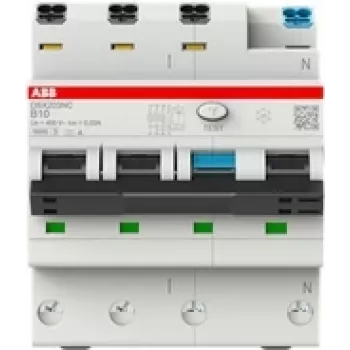 ABB RCBO jungiklis DSX203NCA-B16/0.03 6kA 3P+N A B 16A 30mA (2CSR256192R1165)