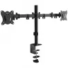 Dvigubo monitoriaus laikiklis MONTIS Dual Monitor Mount Everest MT015, 13–27 colių, 2 rankos, max 16 kg, VESA 75x75–100x100, juodas