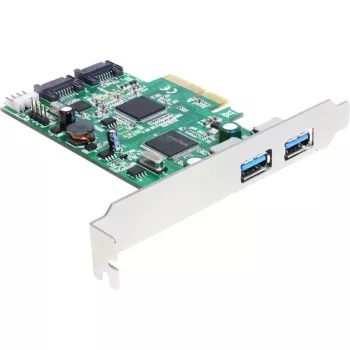 DeLOCK 89359 PCI kortelė su 2 išoriniais USB 3.2 Gen 1 ir 2 vidiniais SATA prievadais