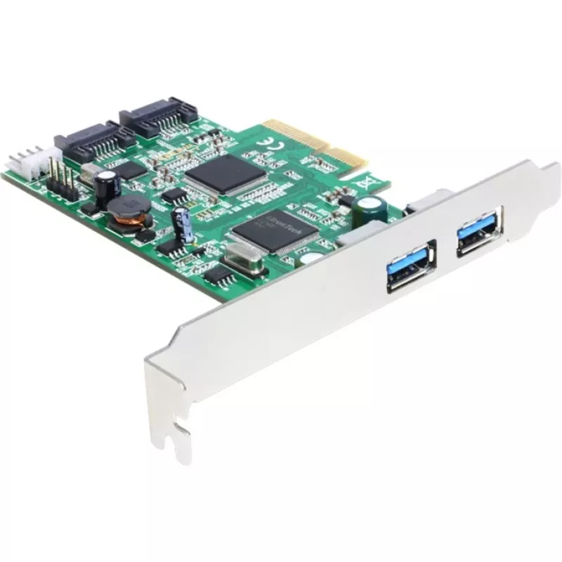 DeLOCK 89359 PCI kortelė su 2 išoriniais USB 3.2 Gen 1 ir 2 vidiniais SATA prievadais