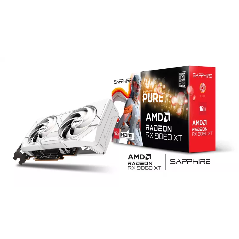 SAPPHIRE PURE Radeon RX 9060 XT Gaming OC 16GB vaizdo plokštė
