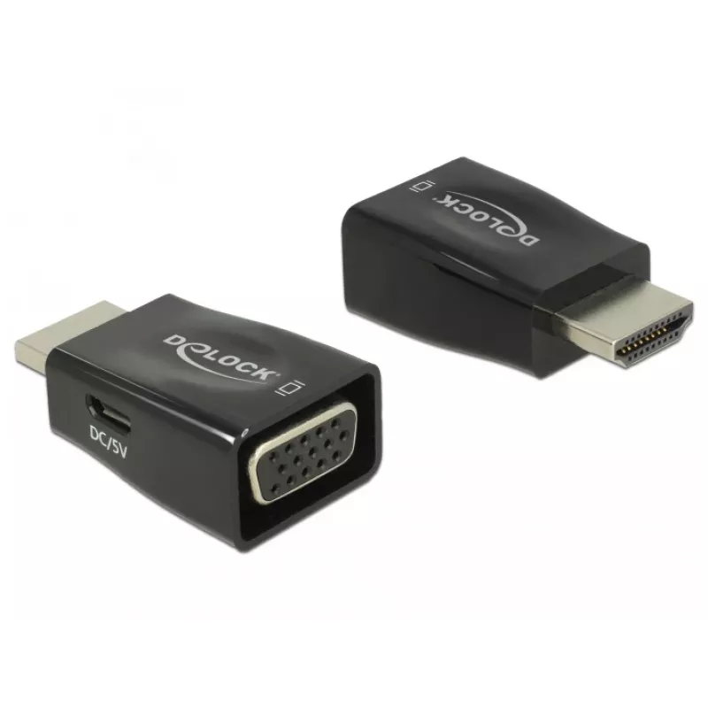 Pridėtinis adapteris DeLOCK 65902 HDMI A → VGA