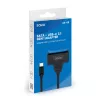 SAVIO SATA į USB-C sąsajos laidas AK-69, SATA moteriška į USB-C vyrišką, USB 3.2 Gen 1 (5 Gbit/s), 0,25 m, juodas