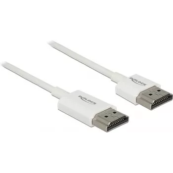 HDMI kabelis DeLOCK 85138 3 m, A tipo kištukas – A tipo kištukas, baltas