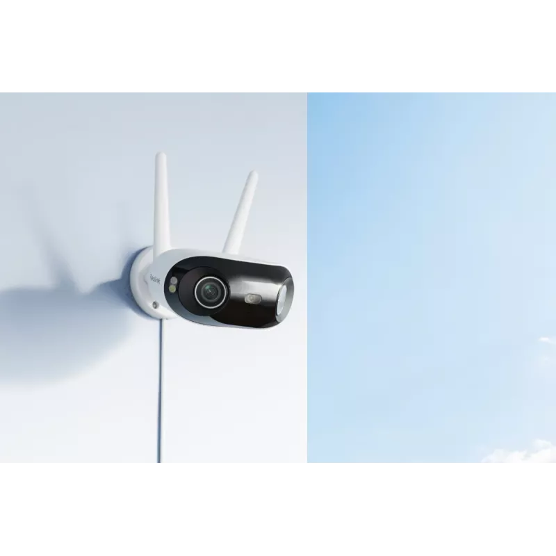 Reolink W740 Belaidė WiFi kulkos formos kamera — 8 MP, F2.8mm/F1.6 objektyvas, IP67, MicroSD iki 512 GB