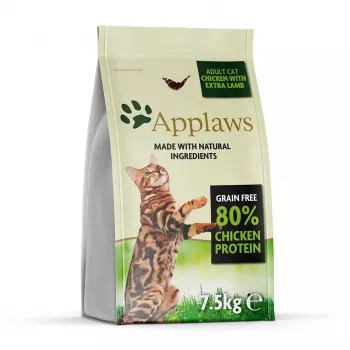 APPLAWS Chicken with lamb – sausas kačių ėdalas – 7,5 kg