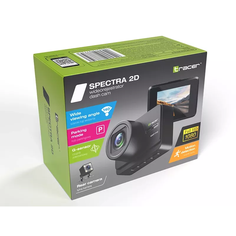 Vaizdo registratorius TRACER Tracer Spectra 2D – kompaktiškas automobilinis DVR