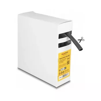 Termosusitraukiantis vamzdelis DeLOCK 19967 5m x 8mm juodas polietilenas su lipniu sluoksniu