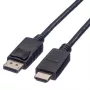 ROLINE vaizdo / garso kabelis DisplayPort – HDMI, 32 AWG, 3 m, ekranuotas, juodas (11.04.5782)