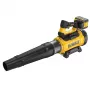 Akumuliatorinis lapų pūstuvas DeWalt DCMBL777X1-QW — bešepetėlis variklis, 21,5 m³/min, 258 km/h, 9 Ah baterija, 3 greičiai, 3,2 kg