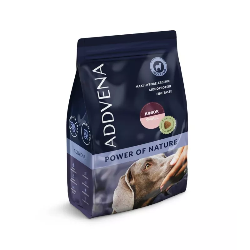 ADDVENA Power of Nature Junior Small Lamb sausas šunų ėdalas - 2,5 kg