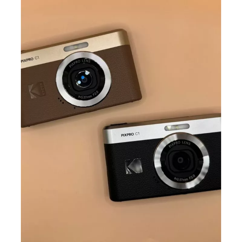 Kodak PIXPRO C1 kompaktiškas fotoaparatas juodas – 13 MP CMOS – Full HD – 2,8 colio Flip-LCD