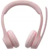 Logitech Zone 300 belaidės ausinės su mikrofonu, rožinės spalvos, 981-001412