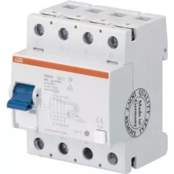 ABB STOTZ-KONTAKT liekamosios srovės grandinės pertraukiklis 4P, B+ tipas, 40 A, 30 mA F204B+40/0,03 (2CSF204701R1400)