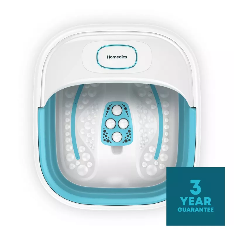 Pėdų vonelė HoMedics FB-70BL-EB – sulankstoma kompaktiška pėdų vonelė namų naudojimui
