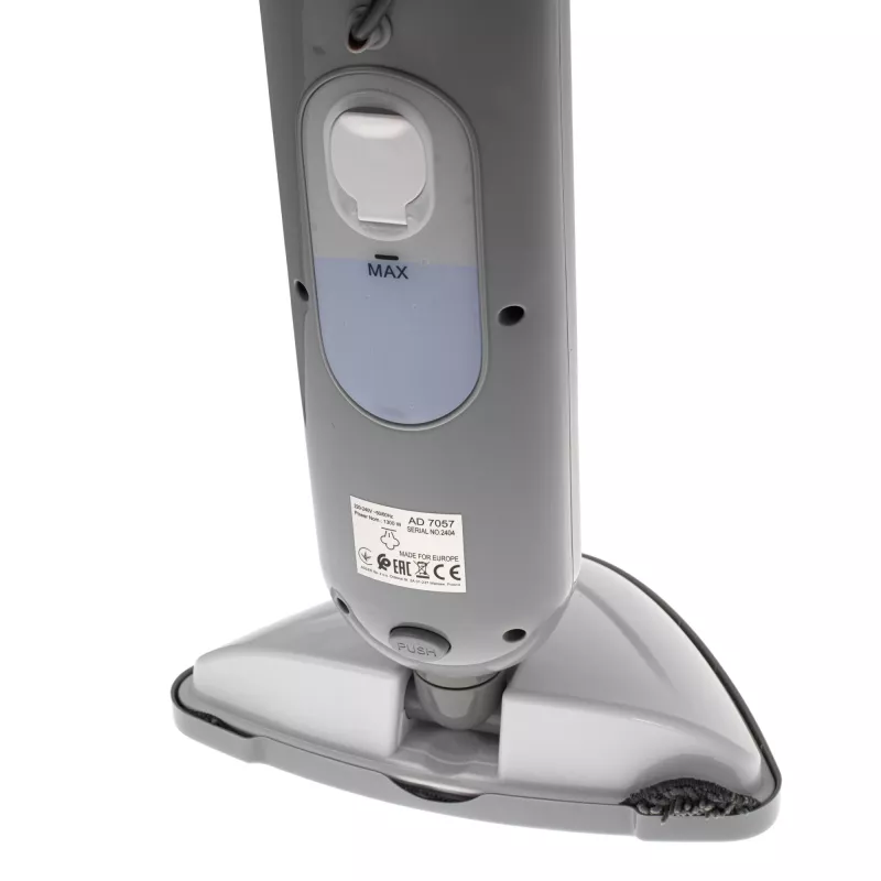 Garų šluotuvas Adler AD 7057 1300W 0.38L Baltas/Pilka
