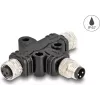 DeLOCK M8 T-Splitter A-koduotas 3 kontaktų 1 x kištukas į 2 x lizdą lygiagretus jungimas