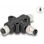DeLOCK M8 T-Splitter A-koduotas 3 kontaktų 1 x kištukas į 2 x lizdą lygiagretus jungimas