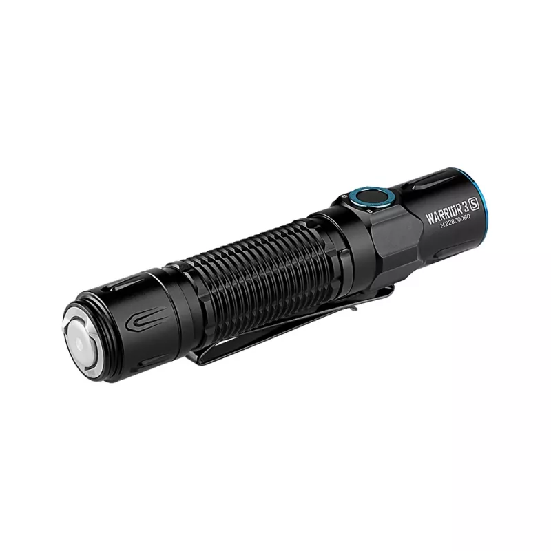 Taktinis kišeninis žibintuvėlis Olight Warrior 3S – LED 2300 lm, 300 m atstumas, IPX8, 21700 Li-Ion 5000 mAh