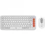 Pelių ir klaviatūrų rinkinys Logitech POP Icon Combo Bluetooth QWERTZ Šveicariškas Oranžinis Baltas