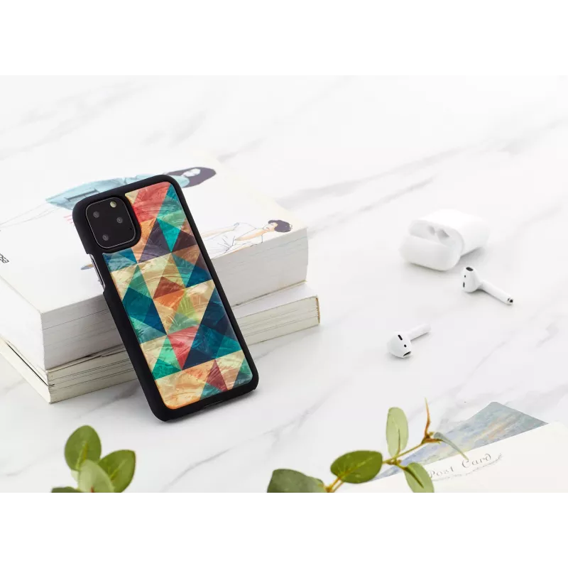 Mobiliojo telefono dėklas iKins, skirtas iPhone 11 Pro – mozaikinė juoda apsauginė dėžutė