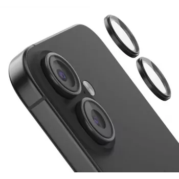 Grūdinto stiklo fotoaparato objektyvo apsauga Belkin OVA181HQBK, skirta iPhone 16 / 16 Plus, 2 vnt.