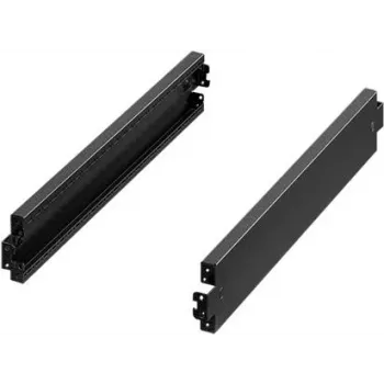 Dekoratyvinė plokštė Rittal VX 8660.036 juodas plienas 1200 mm gylis 100 mm aukštis