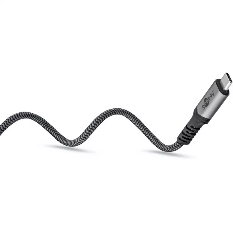 Goobay 74210 USB-C kabelis juodas
