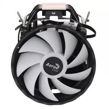CPU aušintuvas AEROCOOL PGS Rave 4 FRGB 120 mm ventiliatorius, 4 šilumos vamzdeliai, ARGB, 120×25 mm, 1800 RPM, 12 V, 0,5 A