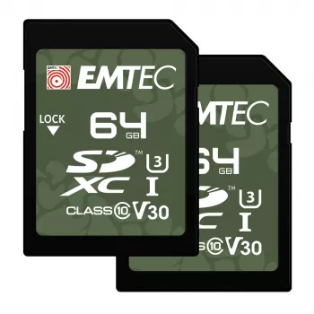 Flash atminties kortelė Emtec 64GB UHS-I U3 V30 Outdoor ECMSD64GXCU3ORP