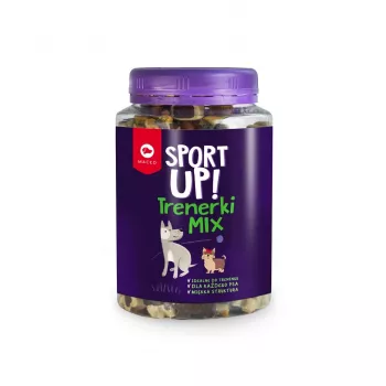 Šunų skanėstai MACED Sport Up! Mix 300 g – treniruočių sausainiai su mišriais skoniais, žuvies skonis, 300 g
