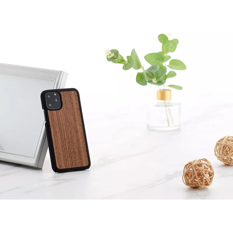 Dėklas iPhone 11 Pro MAN&WOOD iš juodo riešutmedžio