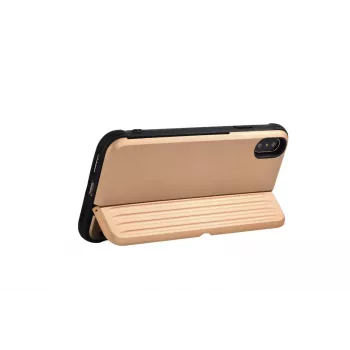 Apsauginis telefono dėklas Devia H-Card Series, skirtas iPhone XS Max 6.5, auksinis