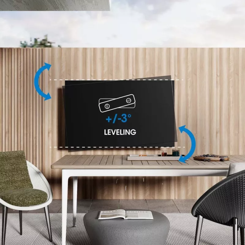 Manhattan Outdoor TV laikiklis (Full Motion), nuo 37 inch iki 65 inch, VESA 200x200–600x400 mm, iki 50 kg, atsparus orams
