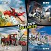 Konstruktorius LEGO City Gaisrinė su pasukamaisiais kopėčiais 60414 – 843 dalys, 5 minifigūrėlės