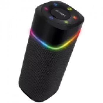 Nešiojamas garsiakalbis 2.0 SVEN PS-155, juodas, galia 2x5 W (RMS), TWS, Bluetooth, FM, USB, ličio baterija