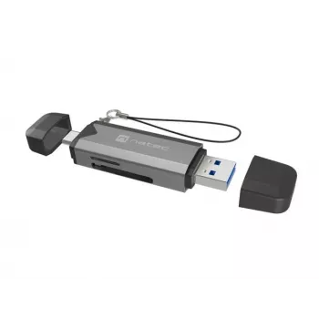 Kortelių skaitytuvas Natec Scarab 3 USB A/C SD/MICRO USB 3