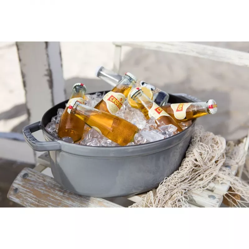 Ketaus troškintuvas Staub La Cocotte 5,5 L ovalus