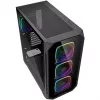 Korpusas PC Sharkoon AK5G RGB Midi Tower Juodas