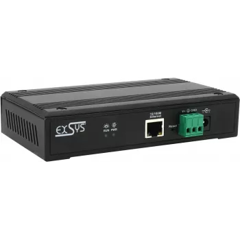 Serial įrenginių serveris Exsys EX-61004 — 4x RS232/422/485 prievadai, su maitinimo adapteriu