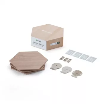 Nanoleaf Elements medžio išvaizdos šešiakampių plėtinio rinkinys 3 vnt.