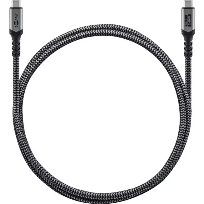 Goobay 74210 USB-C kabelis juodas