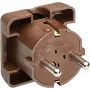 Bachmann 911.470 Brown 2P+E kištukinis elektros lizdas
