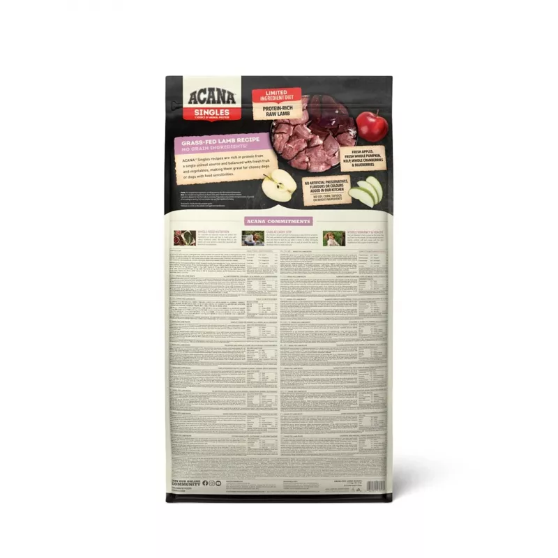 ACANA Singles Grass-Fed Lamb - sausas šunų maistas - 17kg