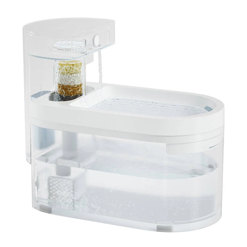 Automatinis vandens daviklis gyvūnams Catlink Pure 3 AI — universalus girdytuvas, 2,3 L, ABS, baterija 5 Ah, 30 dB, baltas