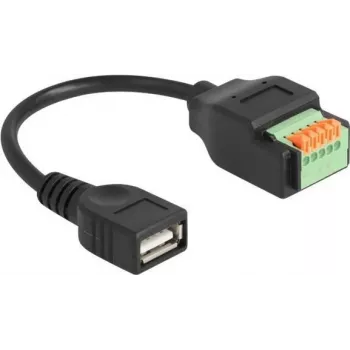 DeLOCK USB 2.0 laidas Type-A lizdas į gnybtų bloką 15 cm