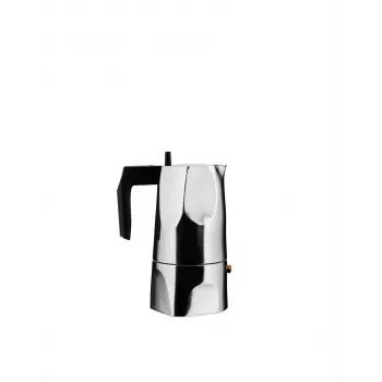 Alessi MT18/3 Espresso aparatas Ossidiana, Nerūdijantis plienas, Aliuminis, 3,5 x 18,5 x 40,5 cm