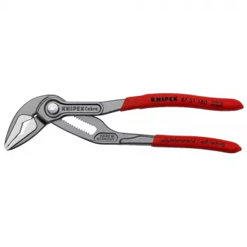 Vandentiekio replės Knipex Cobra ES 87 51 180 SB – reguliuojamas nasrų plotis 0–45 mm