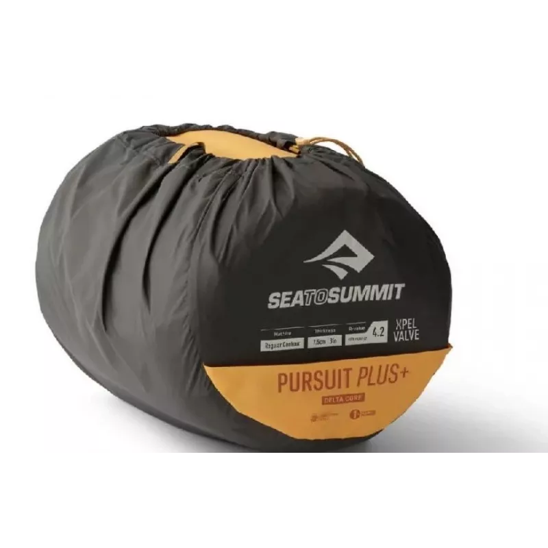 Sea To Summit Pursuit Plus savaime prisipučiantis - didelis - miegamasis kilimėlis, geltonas